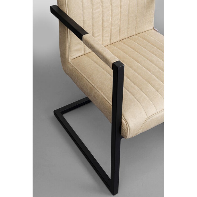 Cantilever Armchair Thamos Beige